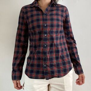 Plaid J Crew Button Up